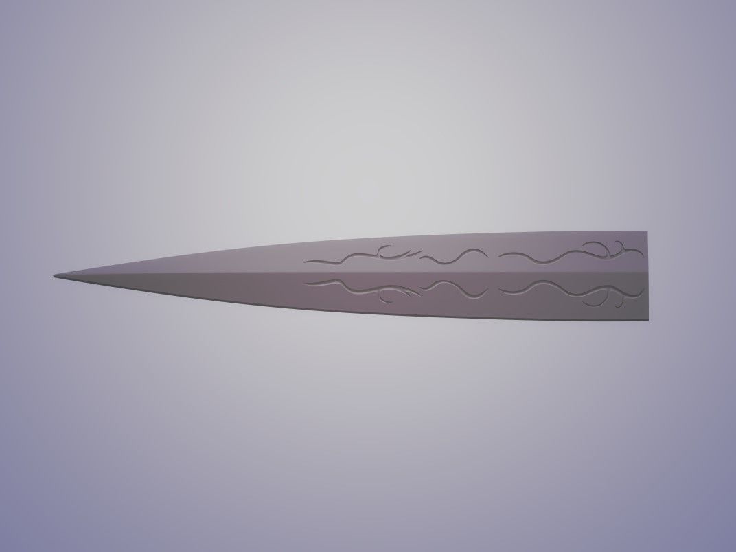 Red Power Sword 3D print model_1