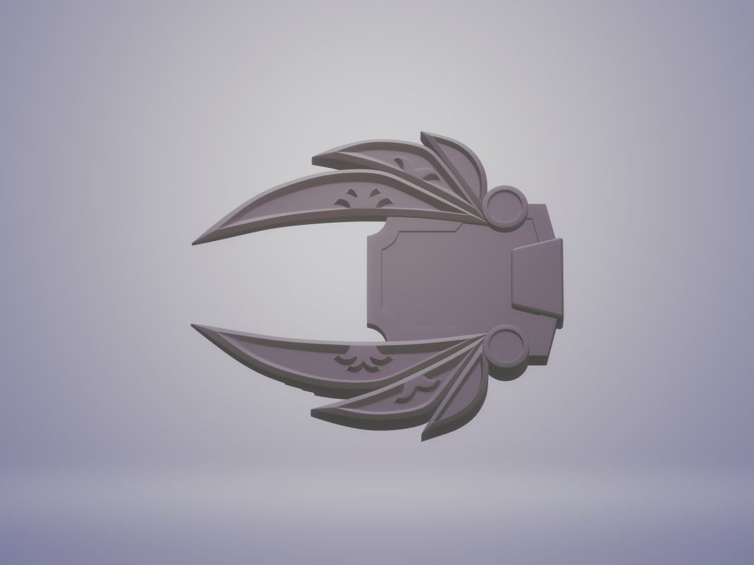 Red Power Sword 3D print model_4