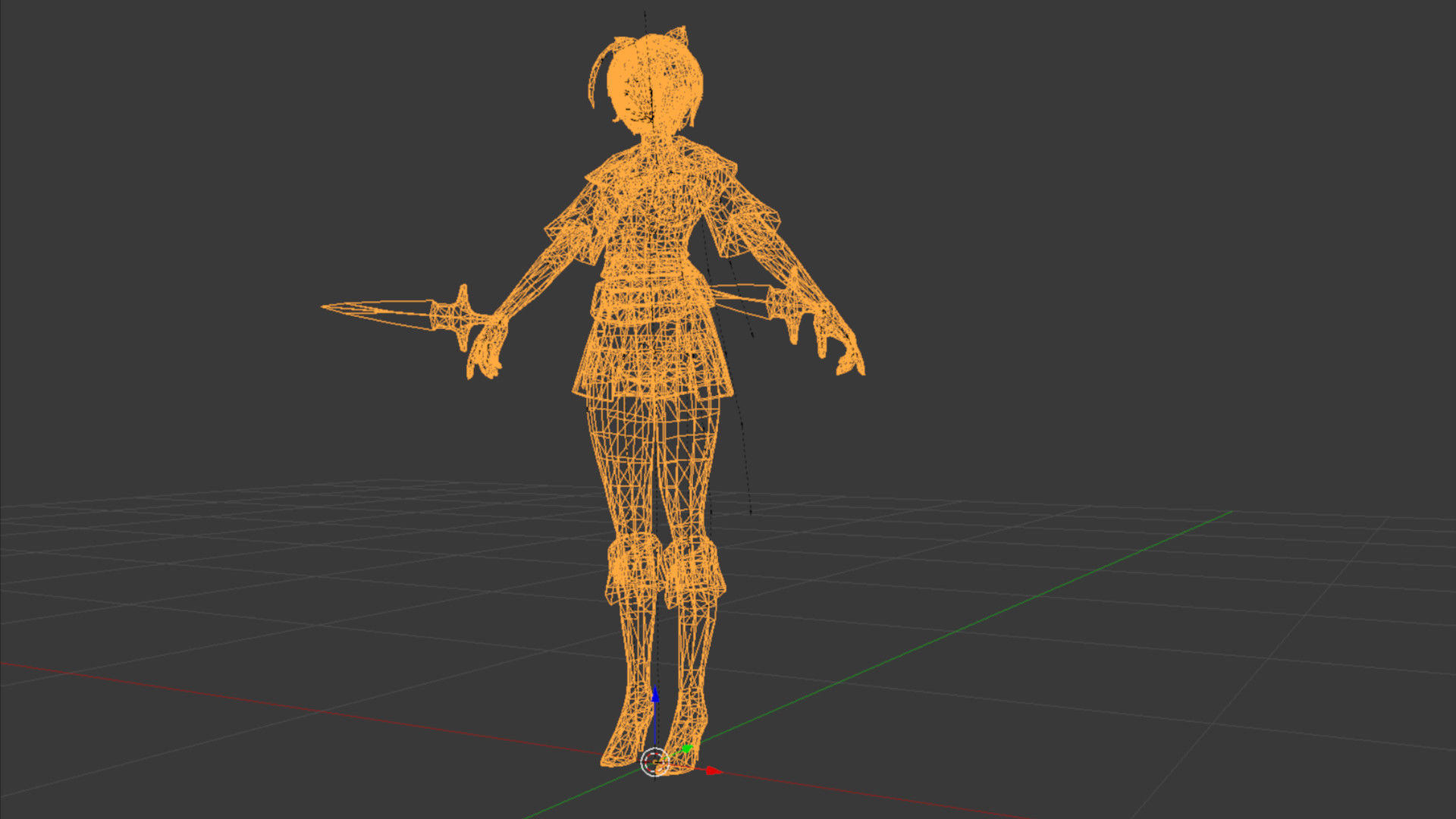 Sya Female Low-poly 3D model_3