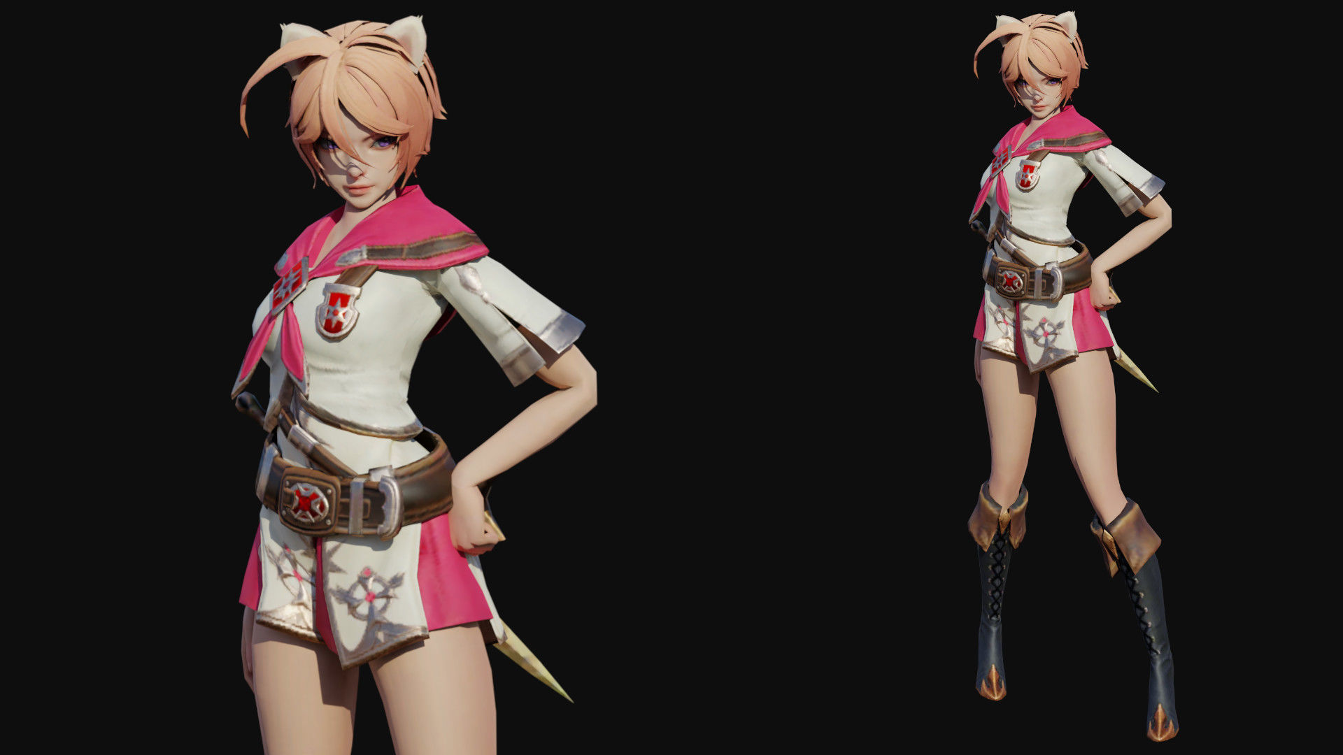 Sya Female Low-poly 3D model_1