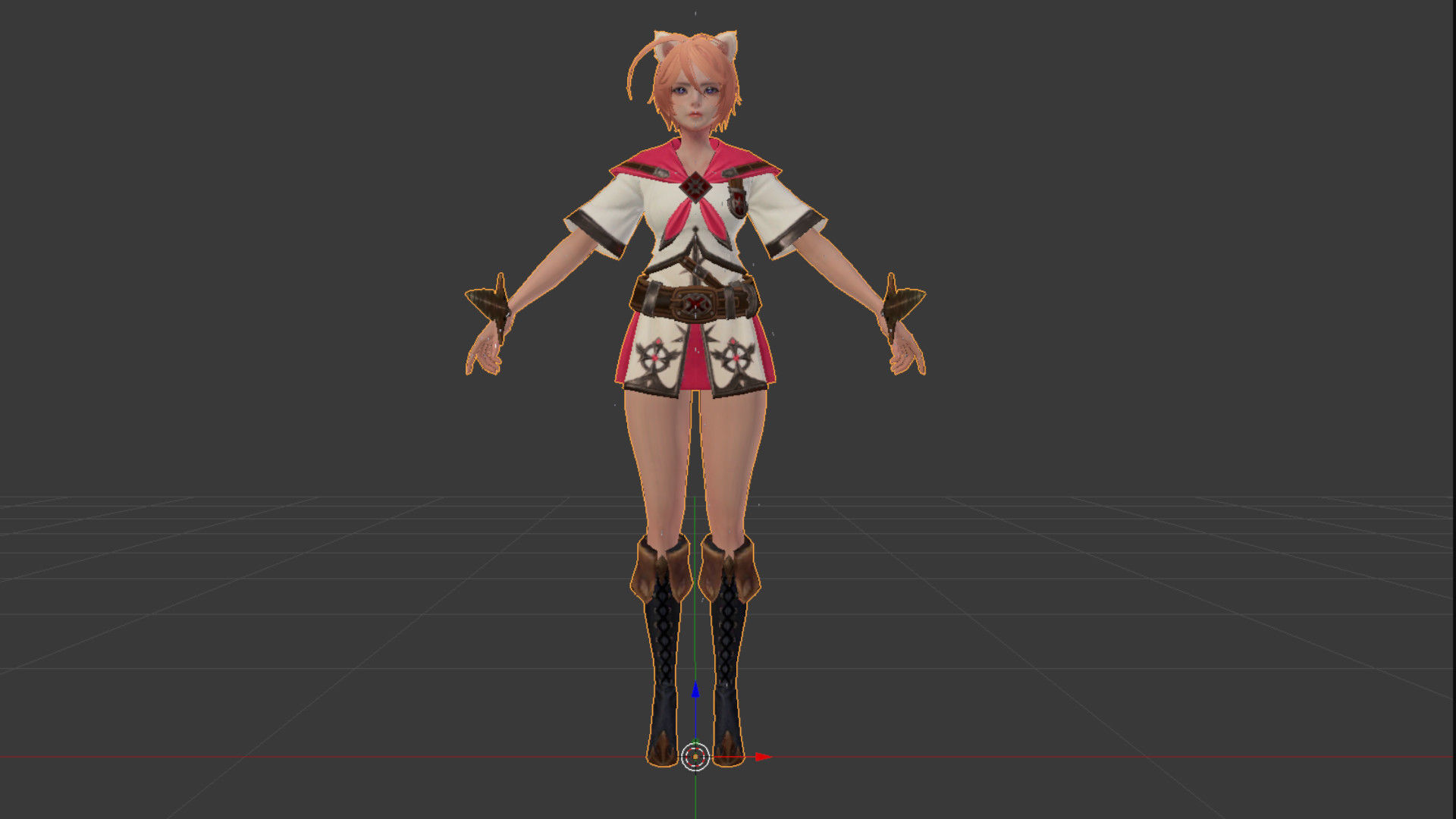 Sya Female Low-poly 3D model_2