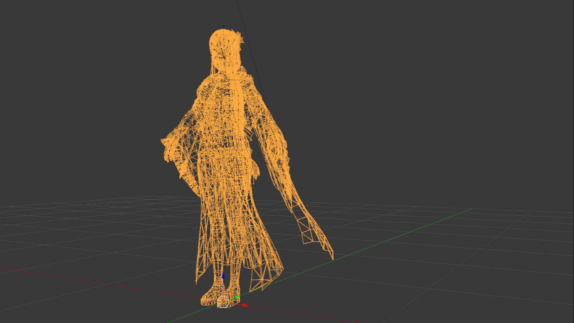 Haru Female Low-poly 3D model_5