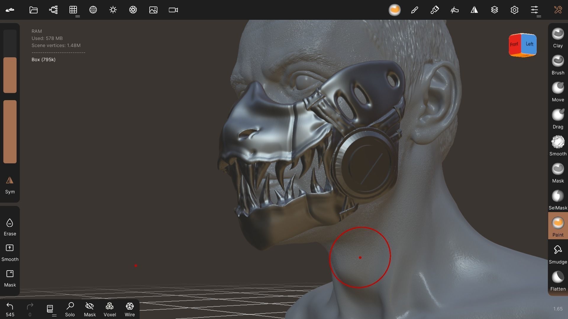 Reptile mask 3D print model_3