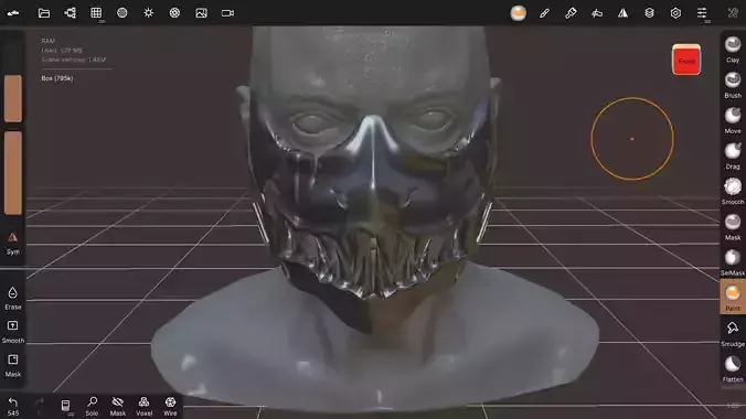 Reptile mask 3D print model