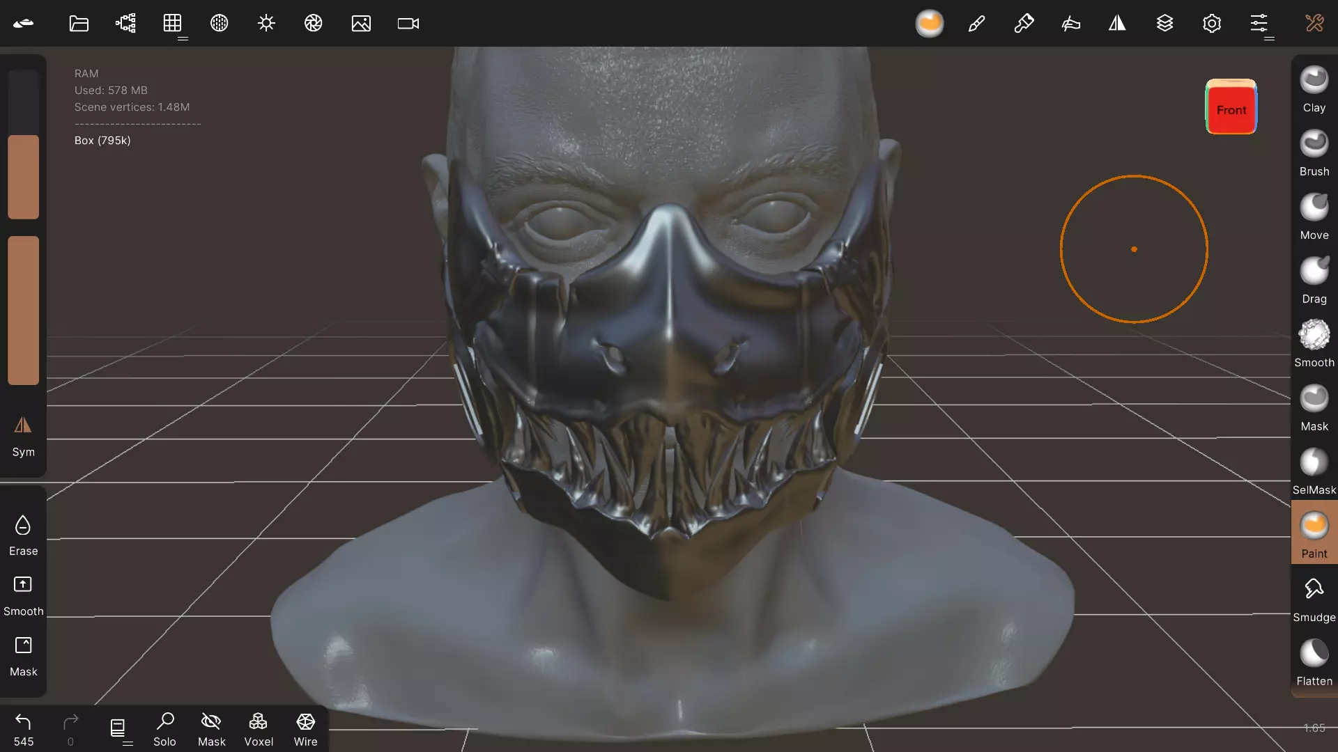 Reptile mask 3D print model_0