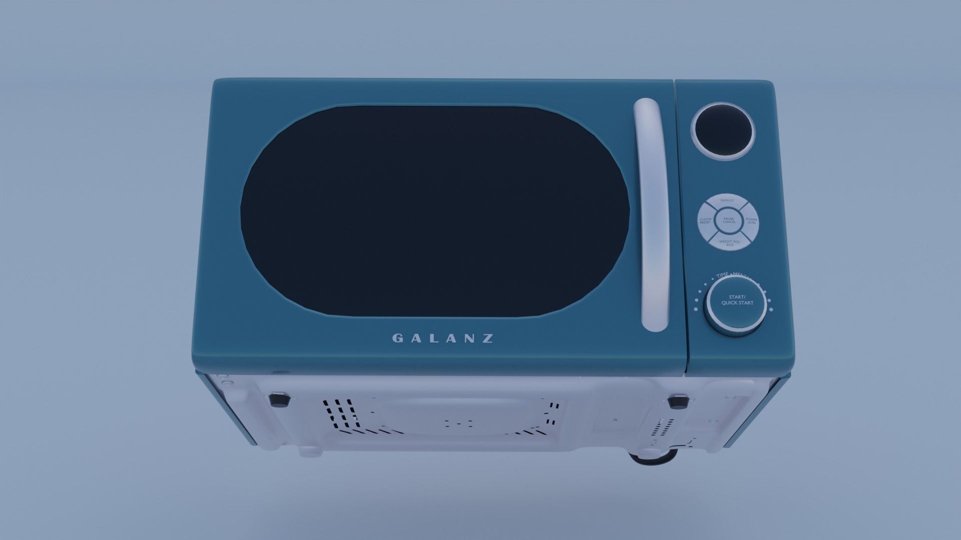 Galanz Retro Microwave Oven 3D model_4