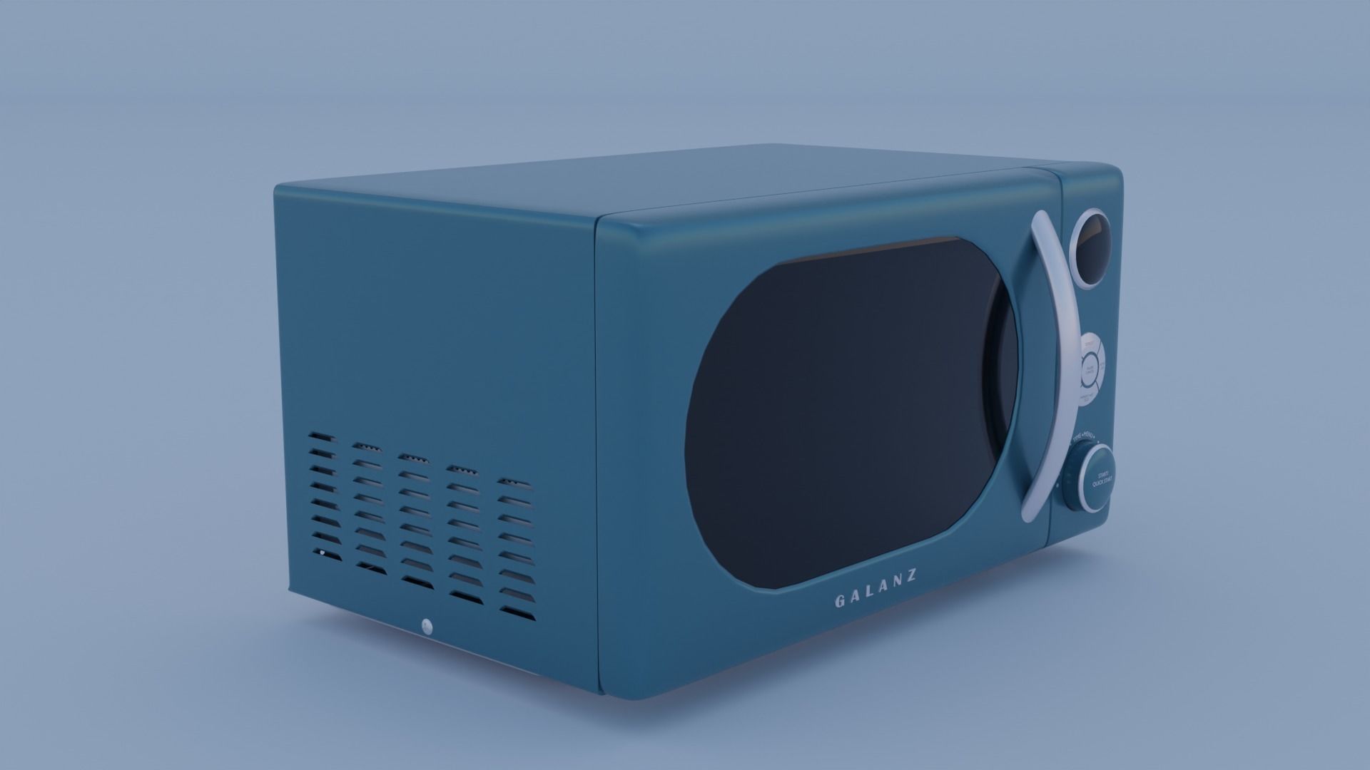 Galanz Retro Microwave Oven 3D model_0