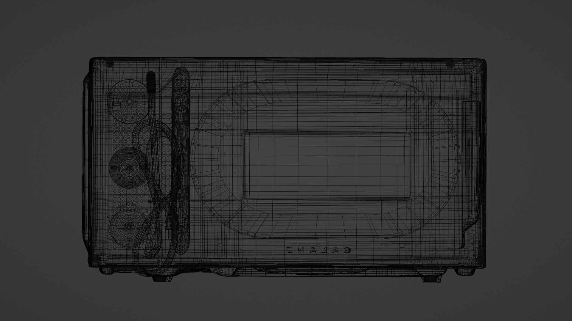 Galanz Retro Microwave Oven 3D model_8