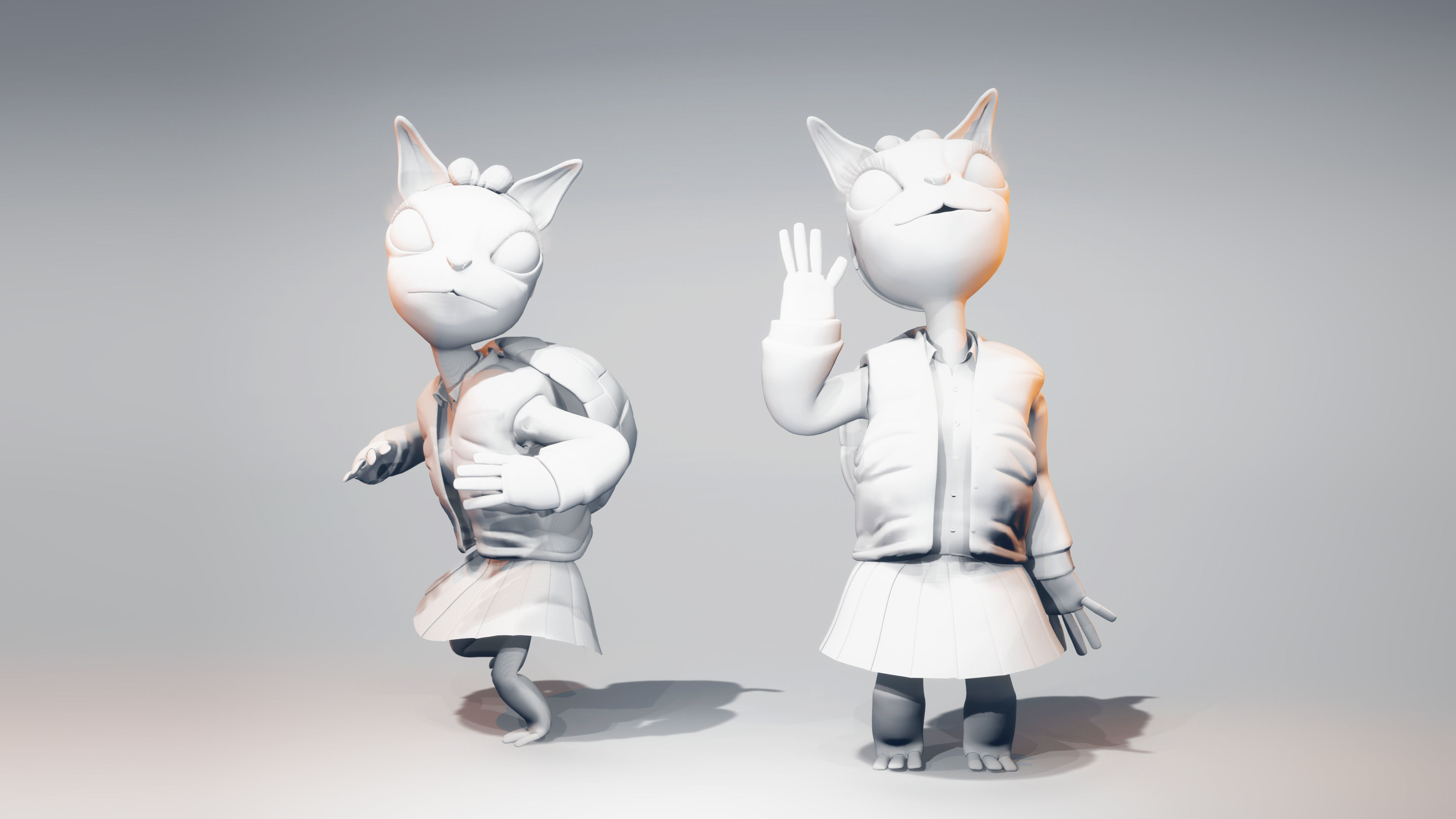 Animals Turtle Characters Rigged Cartoon Stylize 3D model 3D model_7