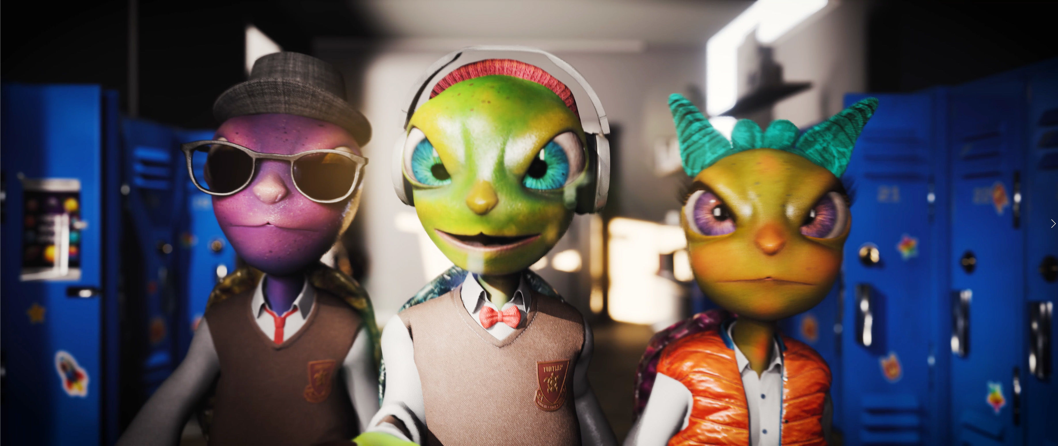 Animals Turtle Characters Rigged Cartoon Stylize 3D model 3D model_11