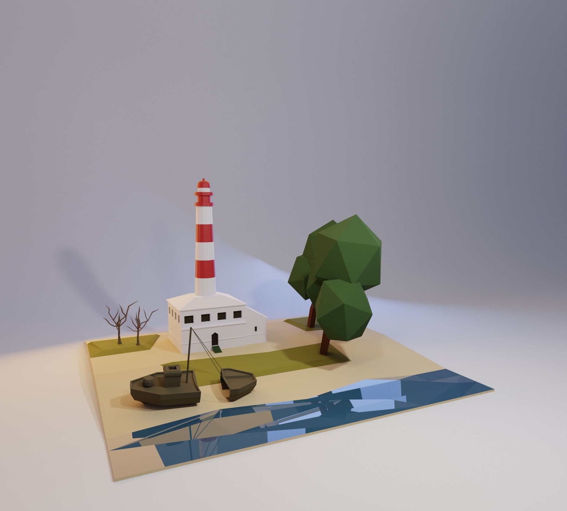 Landmarks of  the world L-M Low-poly 3D model_18