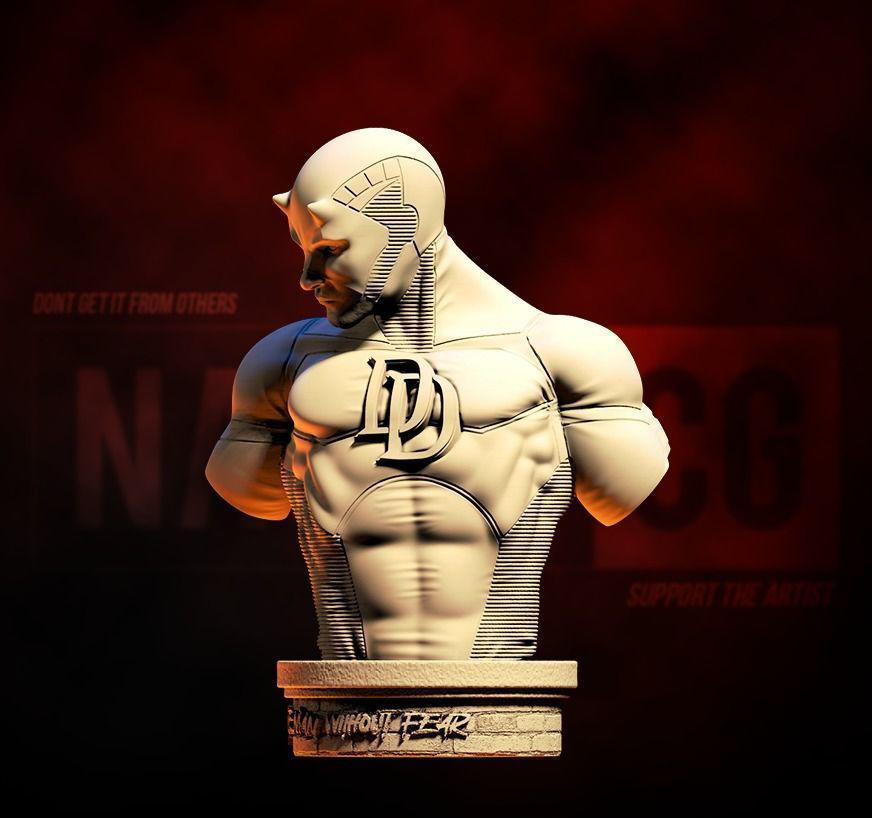 Fan Art - Daredevil - Bust 3D print model_1