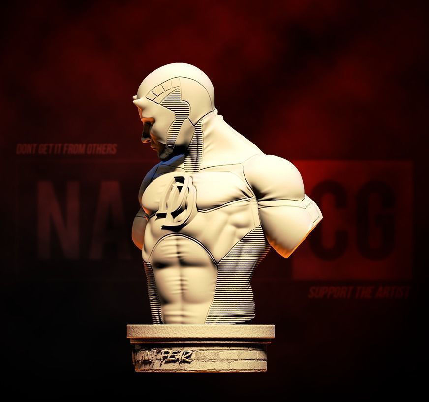 Fan Art - Daredevil - Bust 3D print model_2