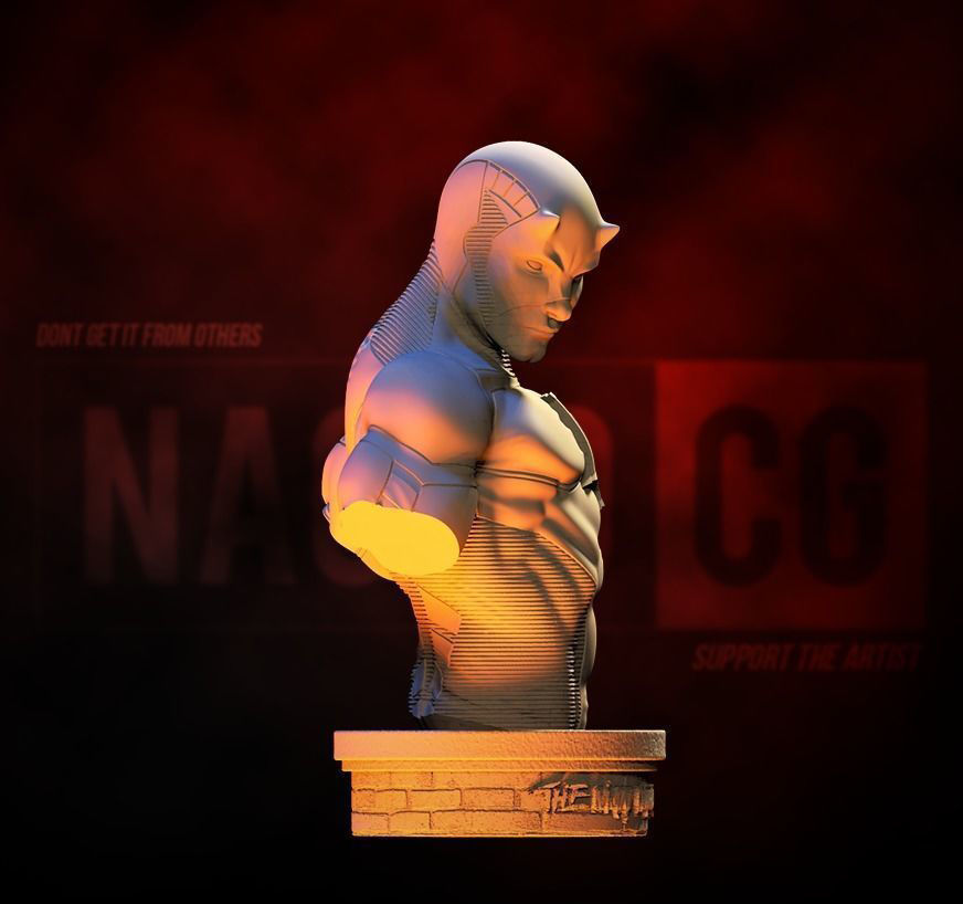 Fan Art - Daredevil - Bust 3D print model_5