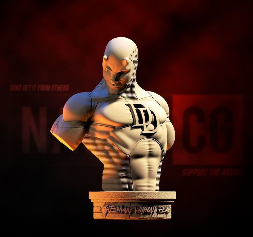 Fan Art - Daredevil - Bust 3D print model_6