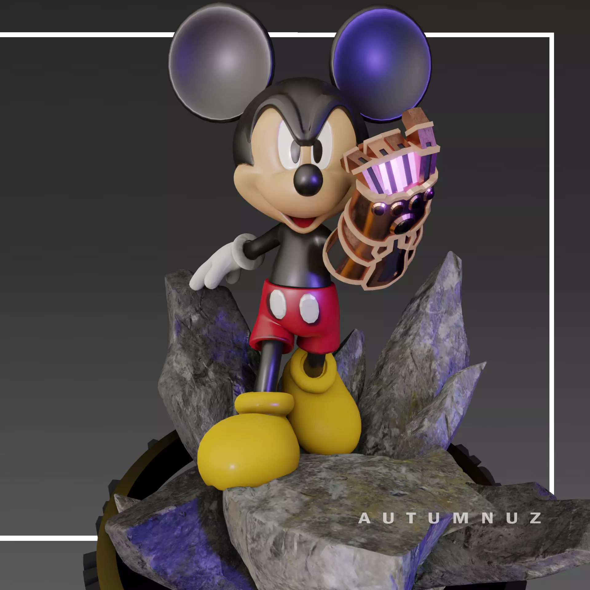 MICKEY INFINITY GAUNTLET 3D print model_0