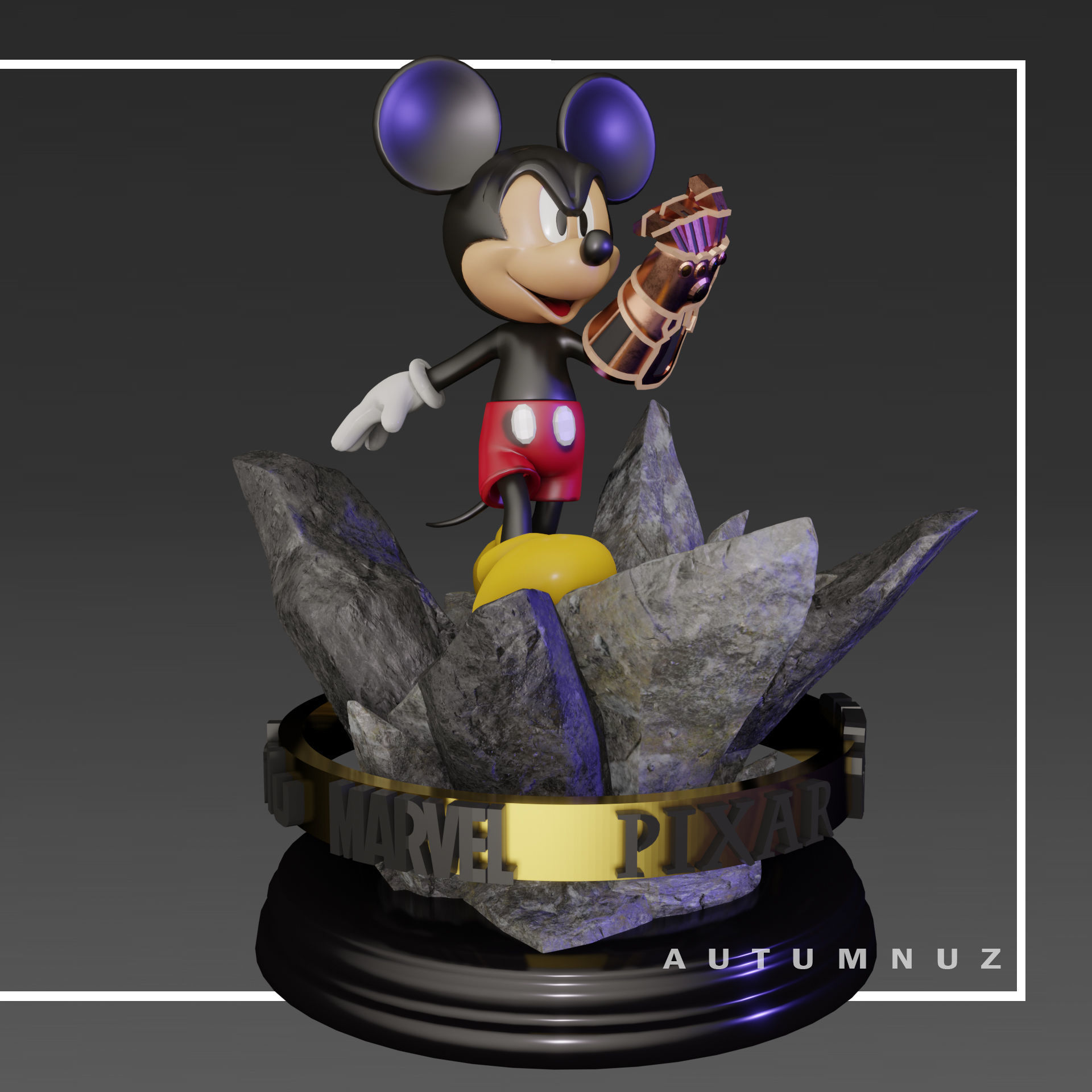 MICKEY INFINITY GAUNTLET 3D print model_3