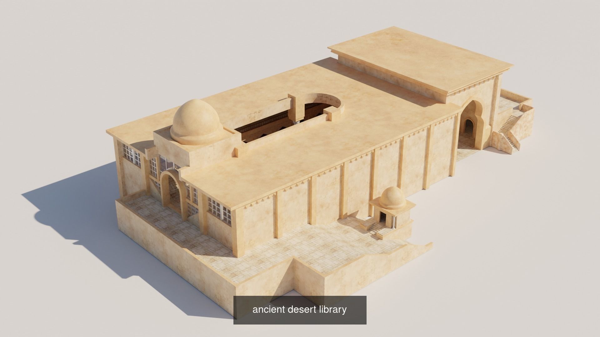 ancient desert buildings 3D Model Collection_2