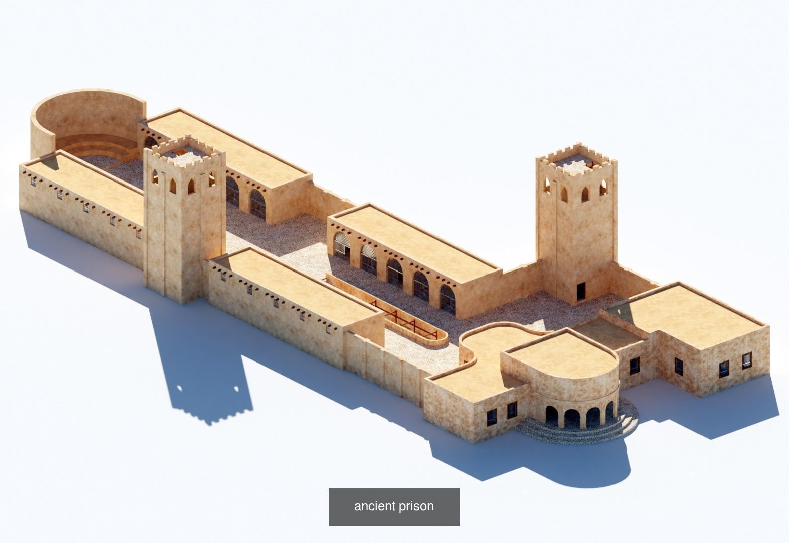 ancient desert buildings 3D Model Collection_4