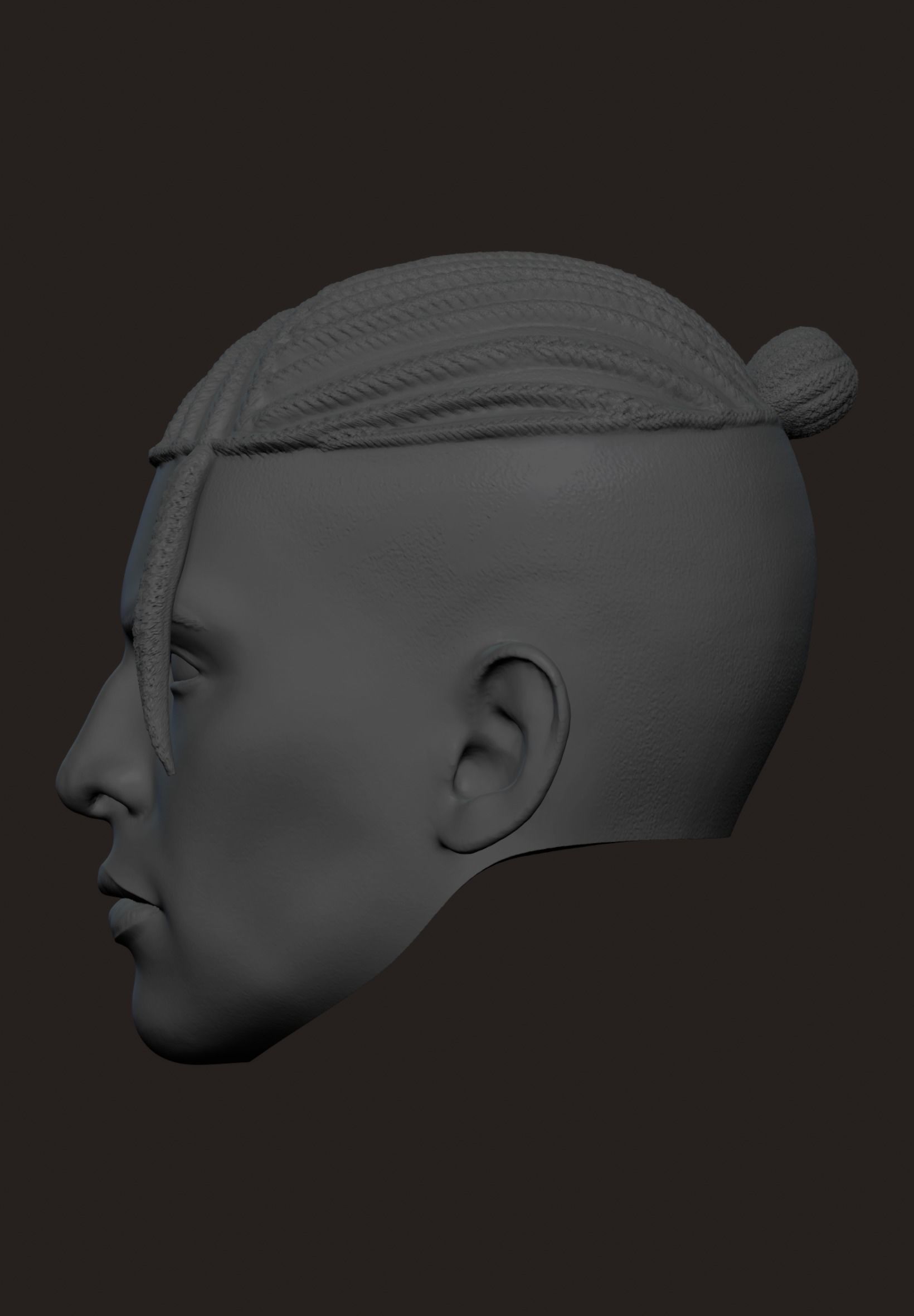 Static Shock Head Sculpt 3D print model_1