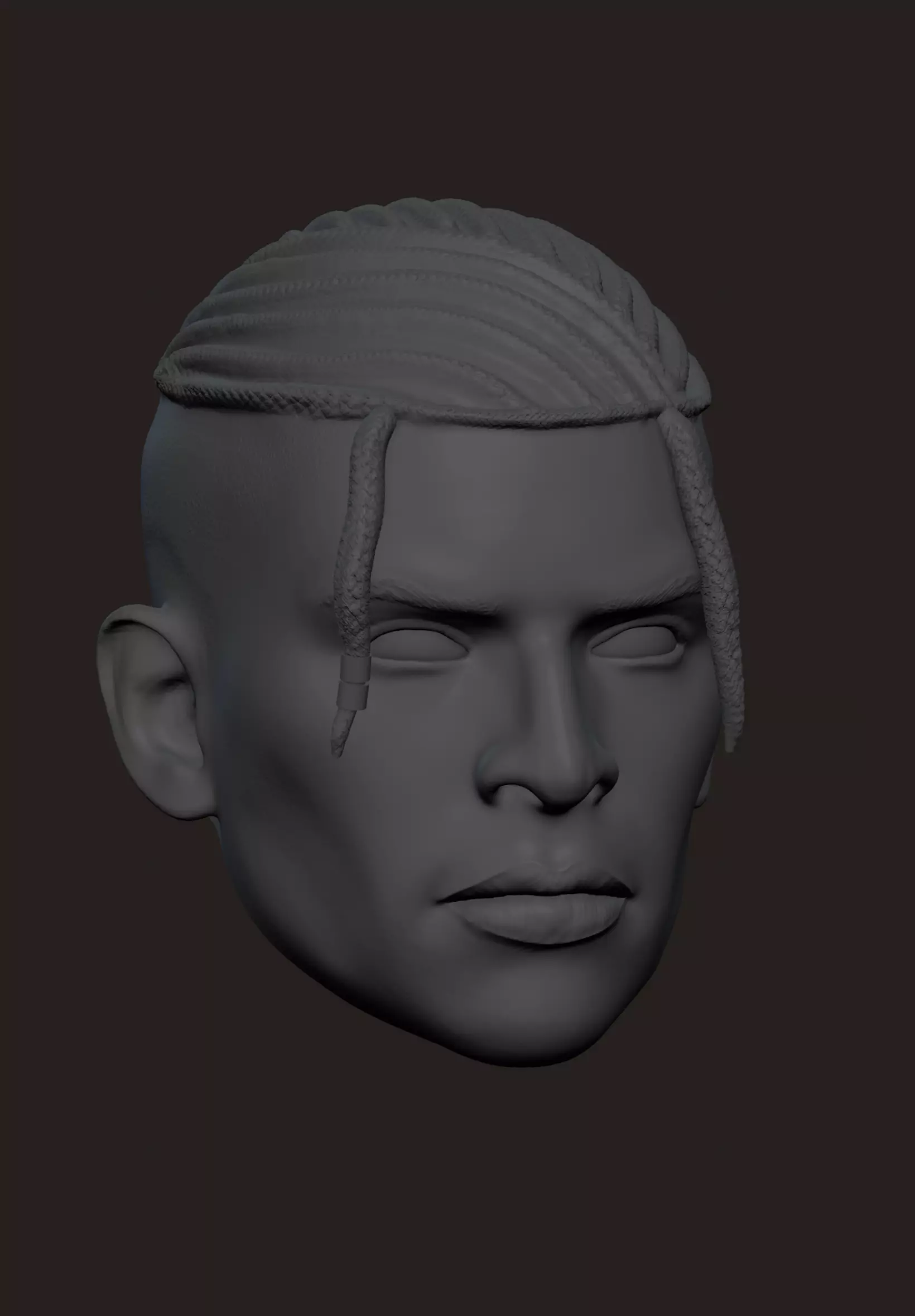 Static Shock Head Sculpt 3D print model_0