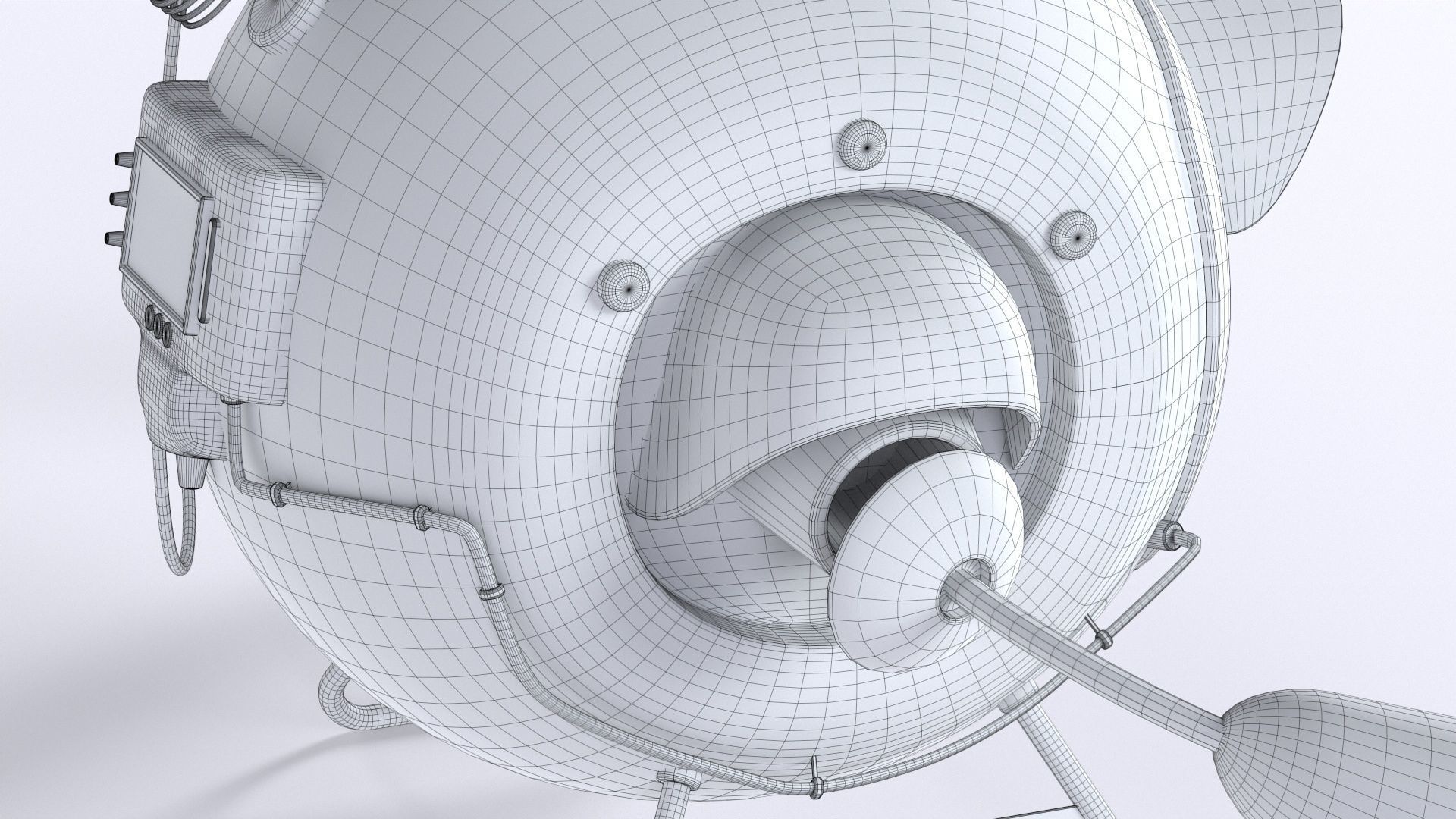 Planting Robot Sci-Fi Fantasy Character Low-poly 3D model_24