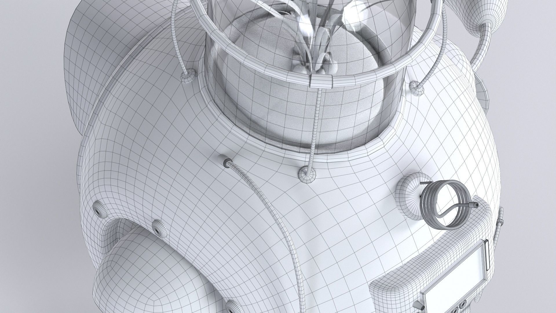 Planting Robot Sci-Fi Fantasy Character Low-poly 3D model_26