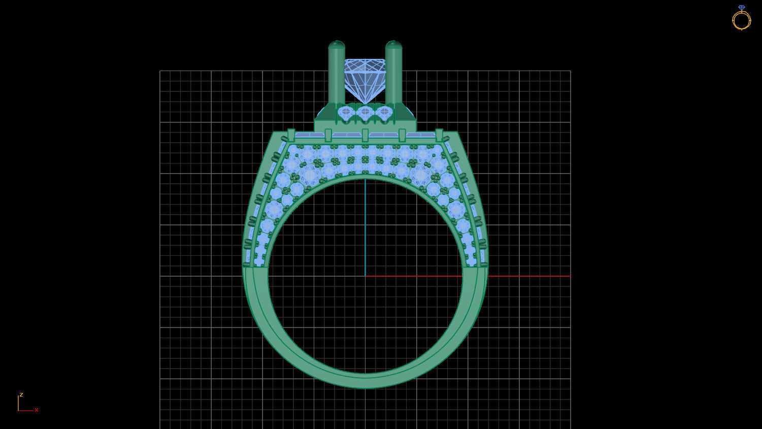 RINGS DIAMOND 3D print model_1