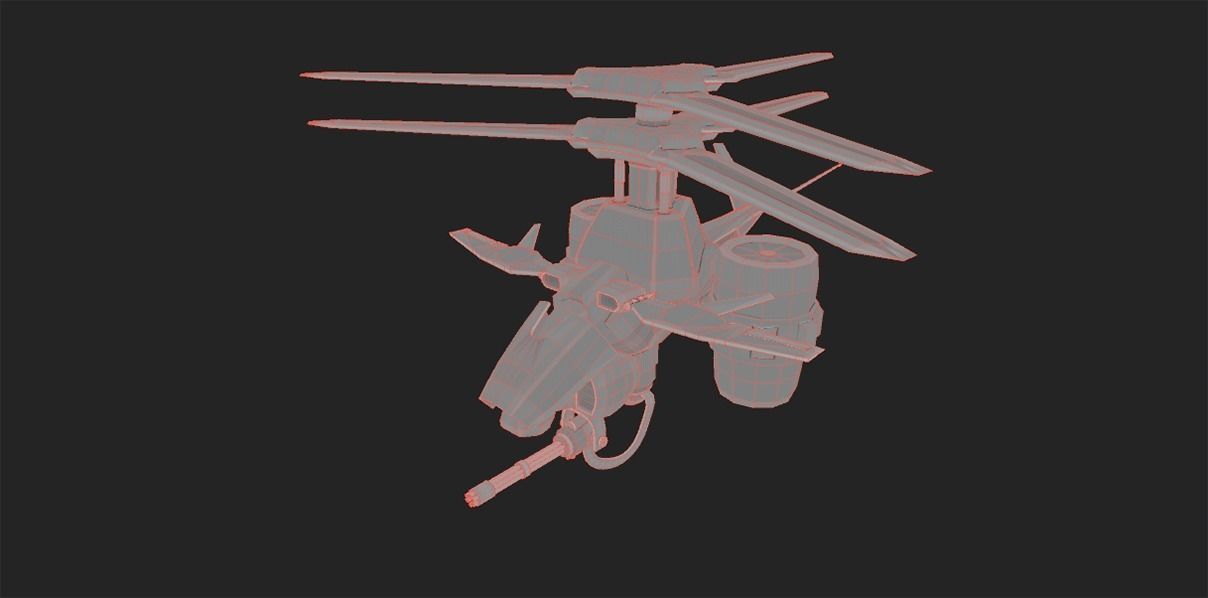 3D model SCI-FI ATTACK DRONE VR / AR / low-poly | CGTrader