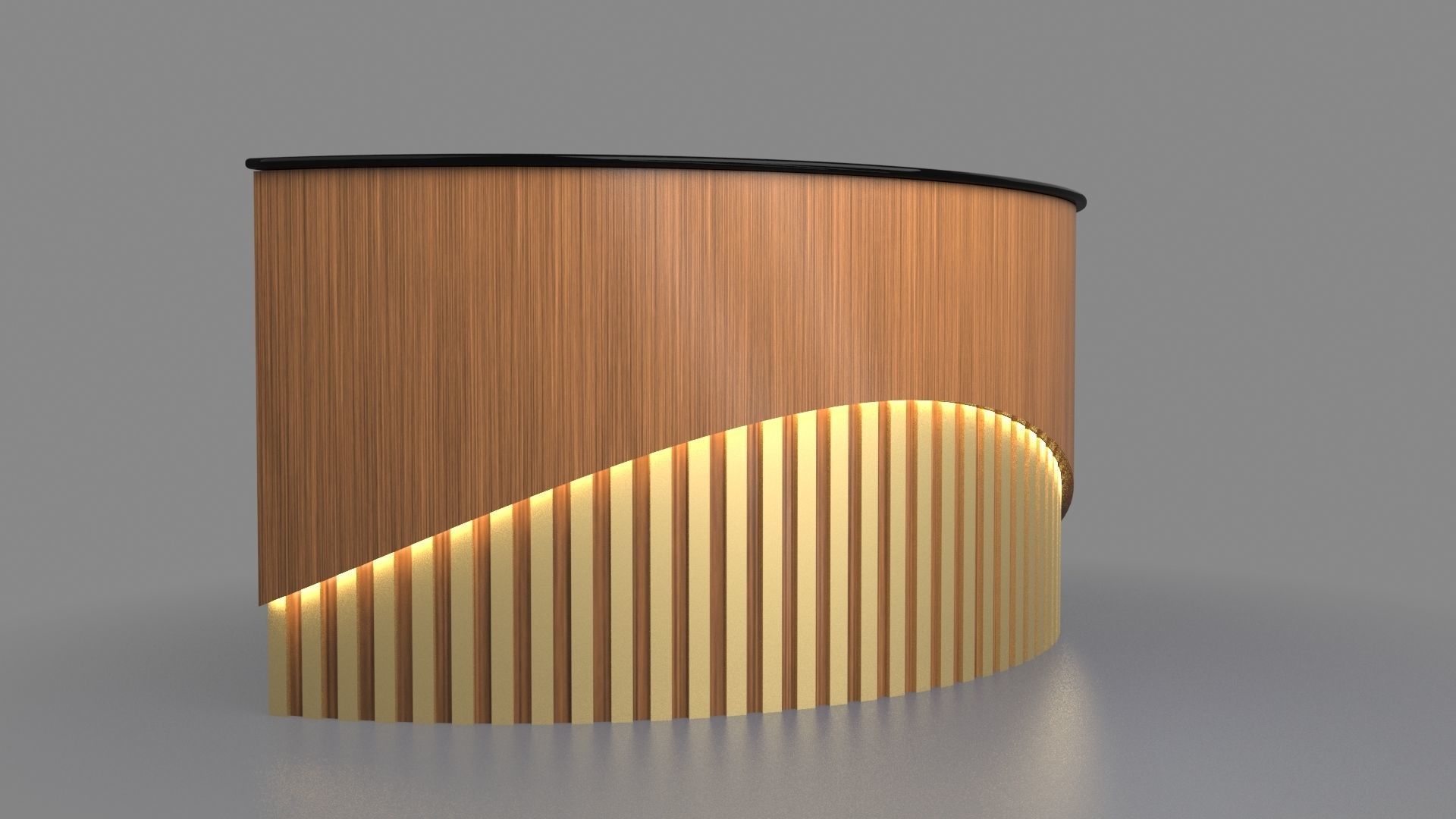 Bar Counter 3D model_4