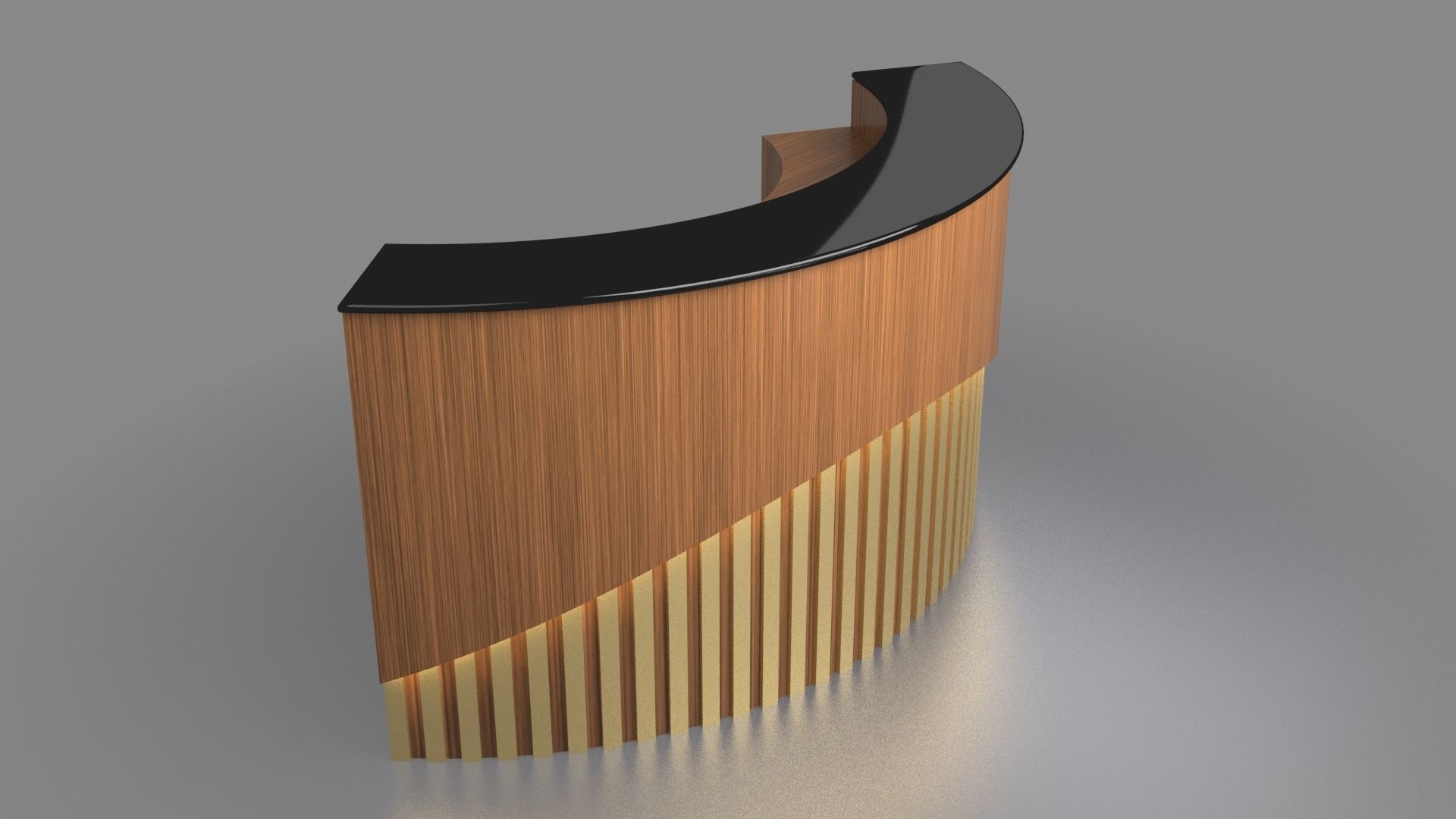 Bar Counter 3D model_2