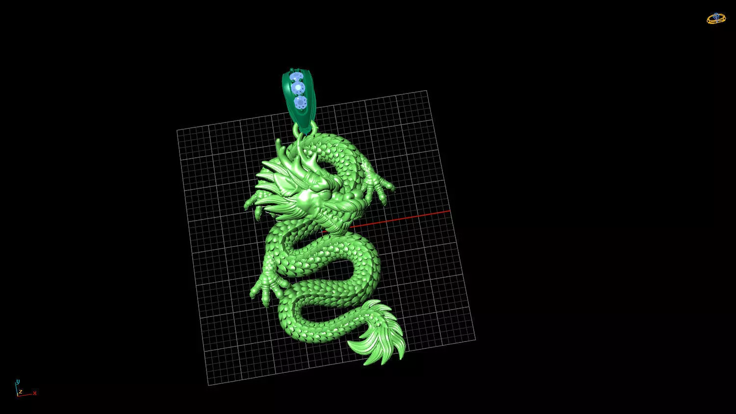 PENDANTS  DRAGON  3D print model_0