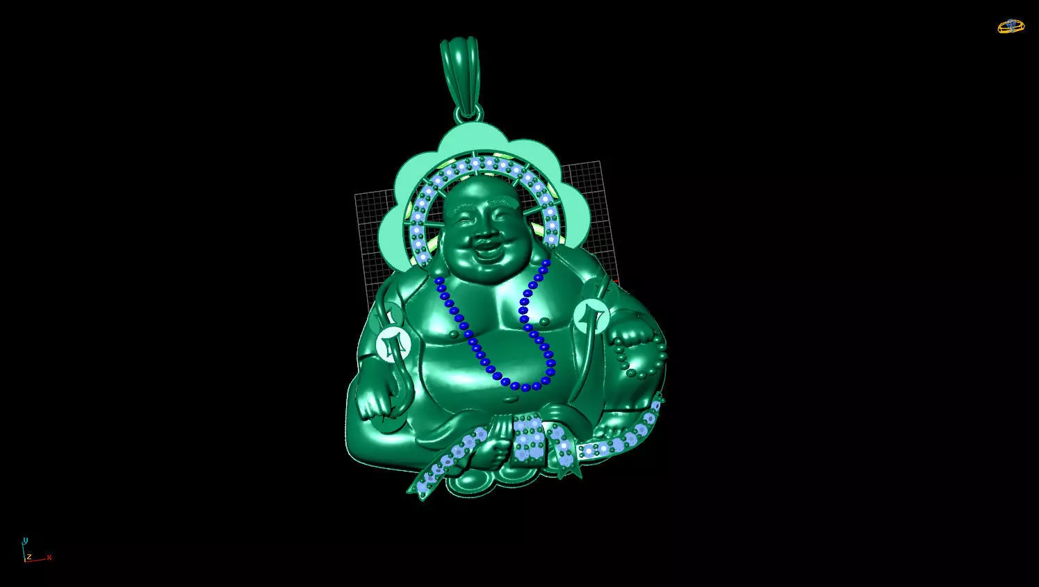 PENDANTS  BUDDHA 3D print model_0