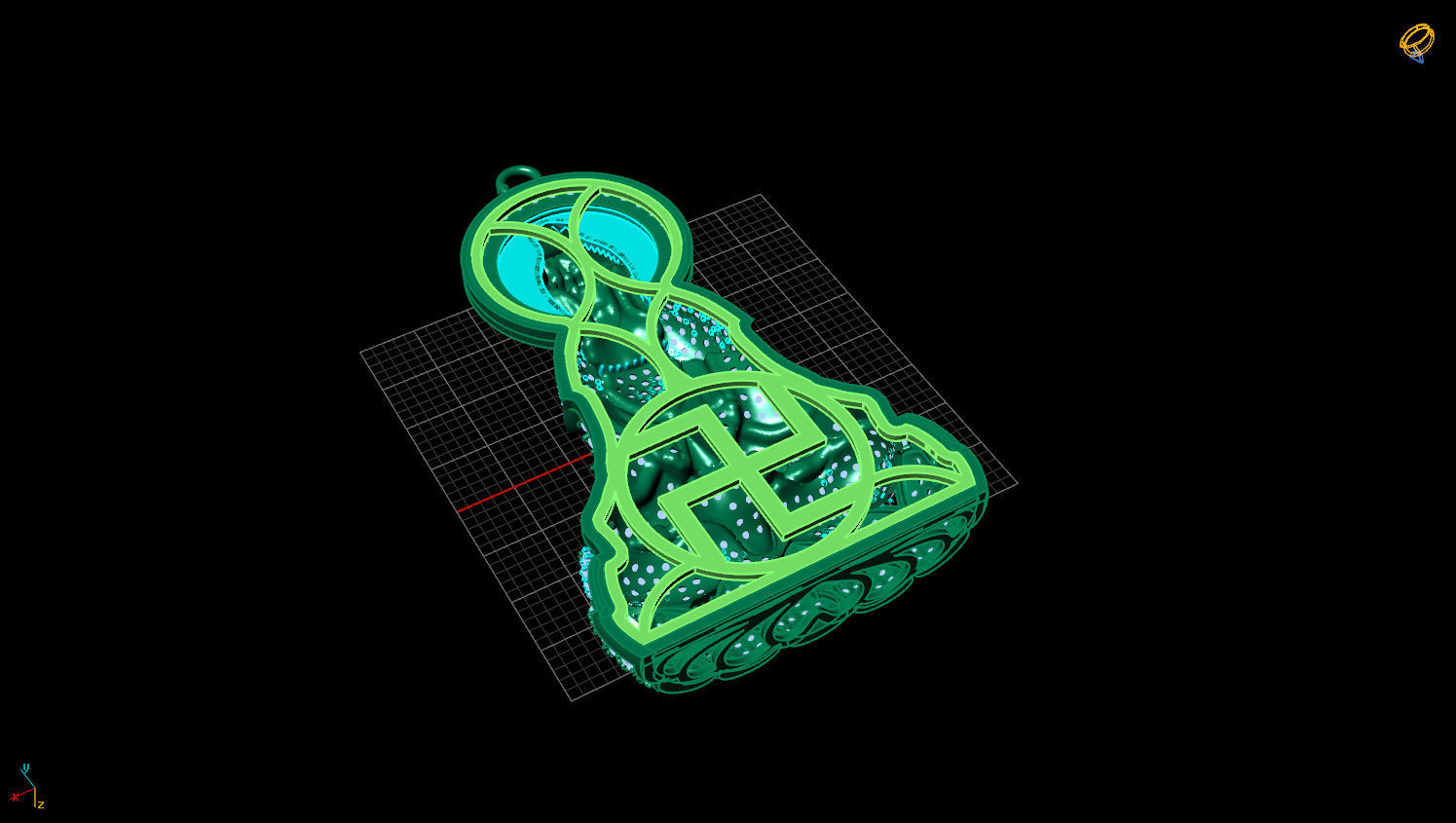 PENDANTS  BUDDHA 3D print model_1