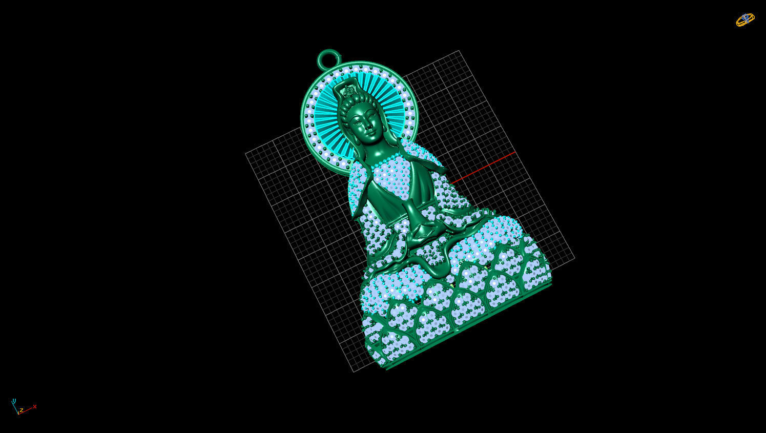 PENDANTS  BUDDHA 3D print model_0