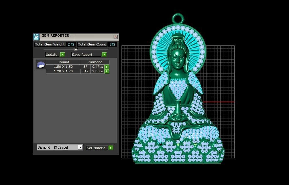 PENDANTS  BUDDHA 3D print model_2