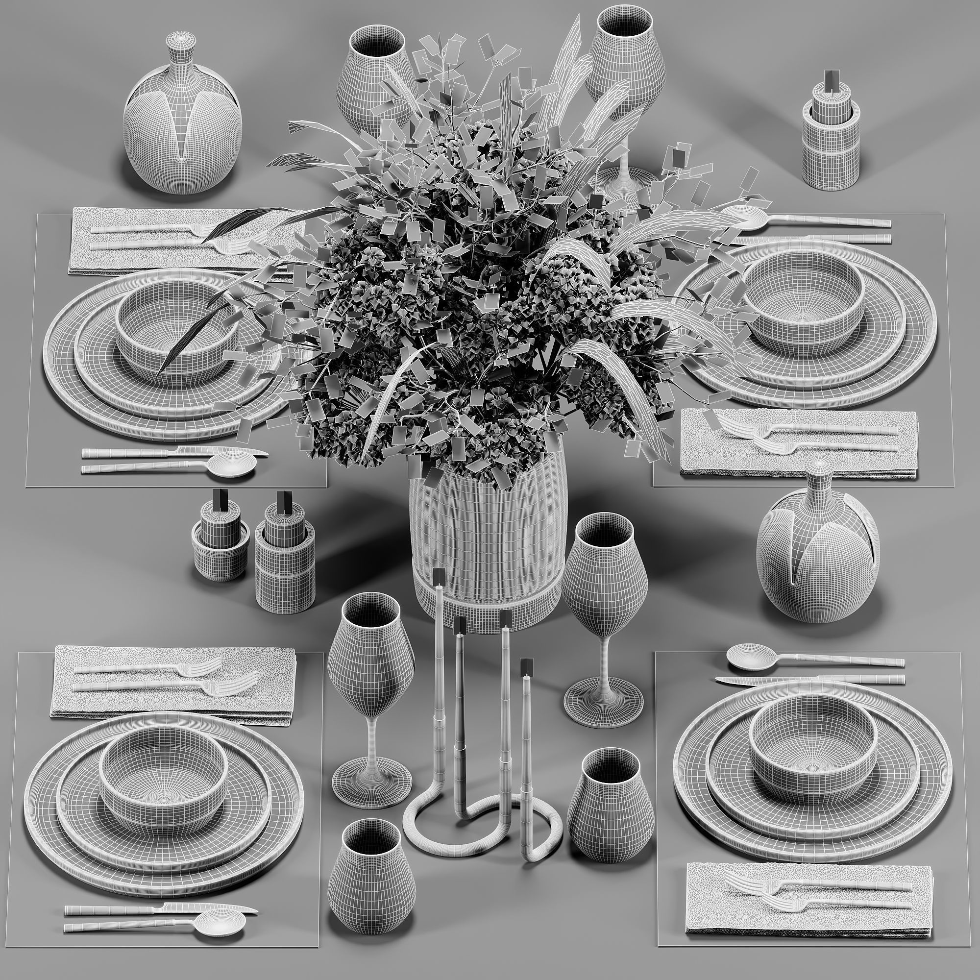 decorative set13 3D model_3