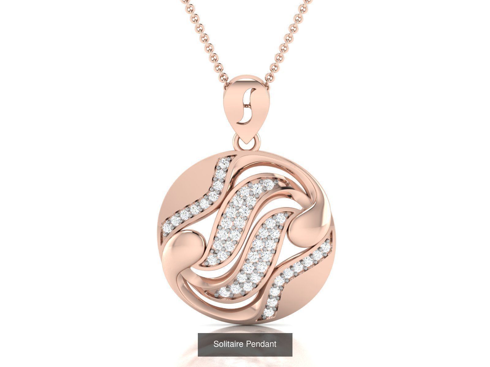 500 Solitaire Women Pendants 3dm STL OBJ FBX  Details Collection _211