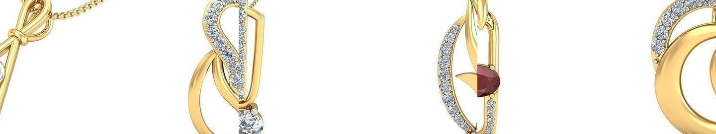 500 Solitaire Women Pendants 3dm STL OBJ FBX  Details Collection _147