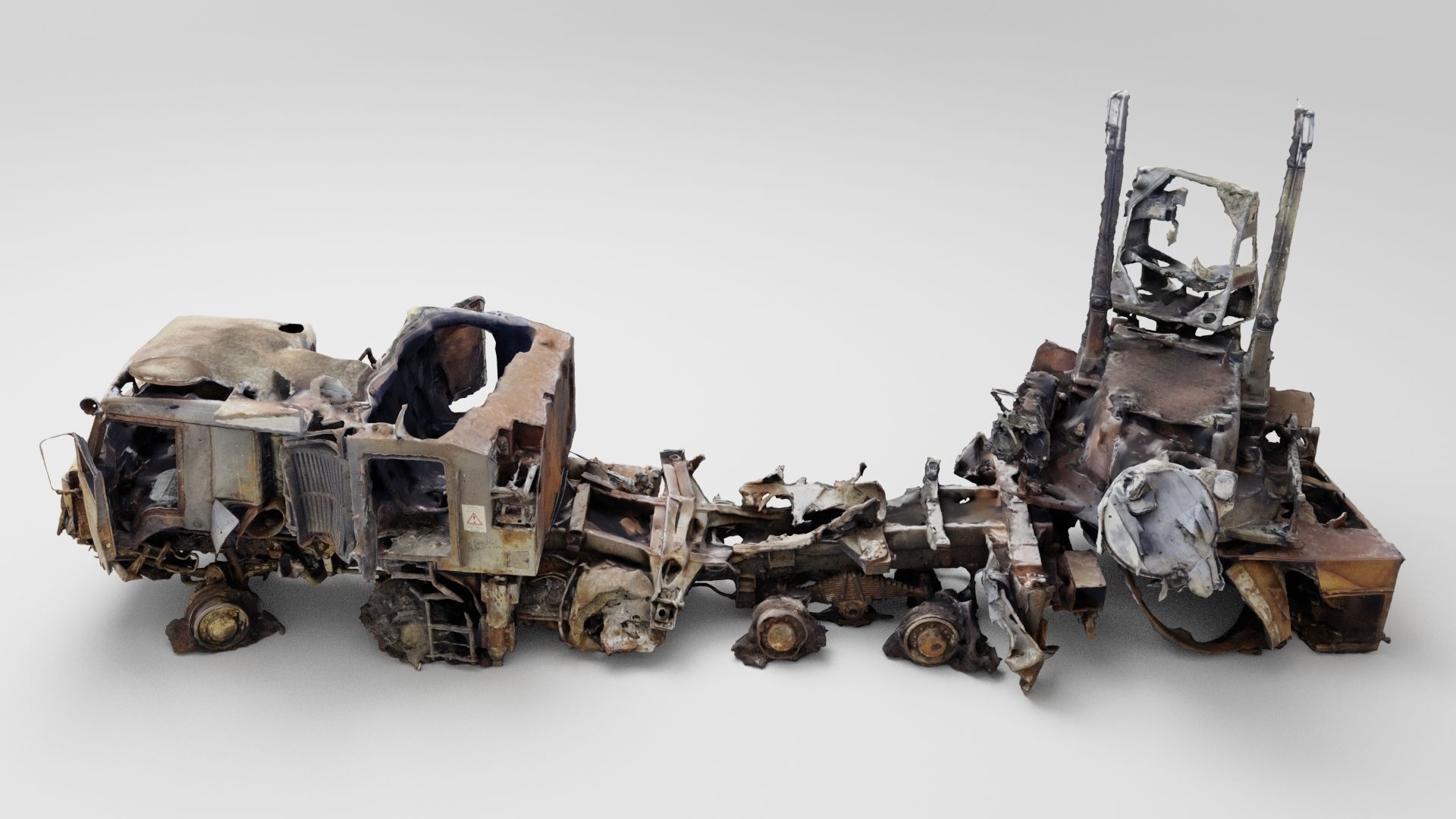 Pantsir-S1 missile system destroyed by Ukrainian army 3D model_2