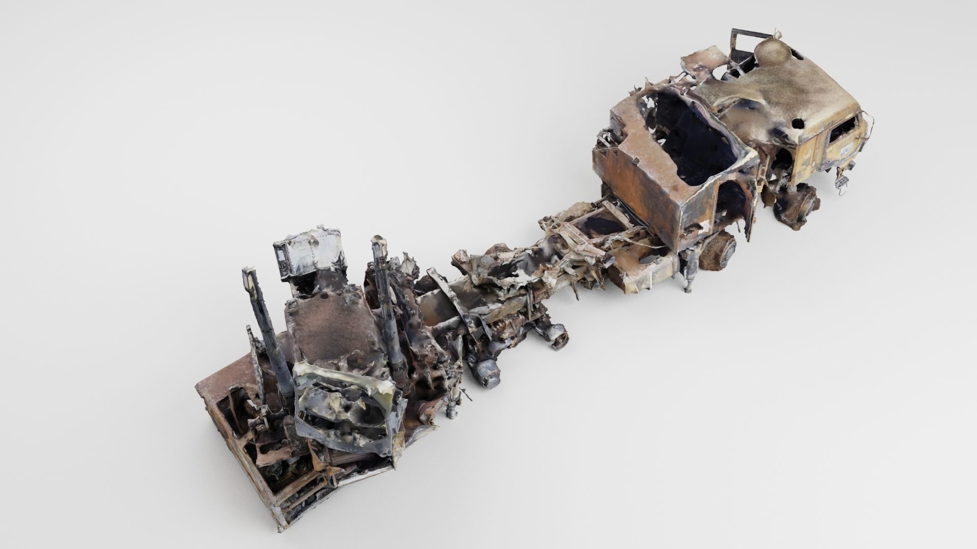 Pantsir-S1 missile system destroyed by Ukrainian army 3D model_3