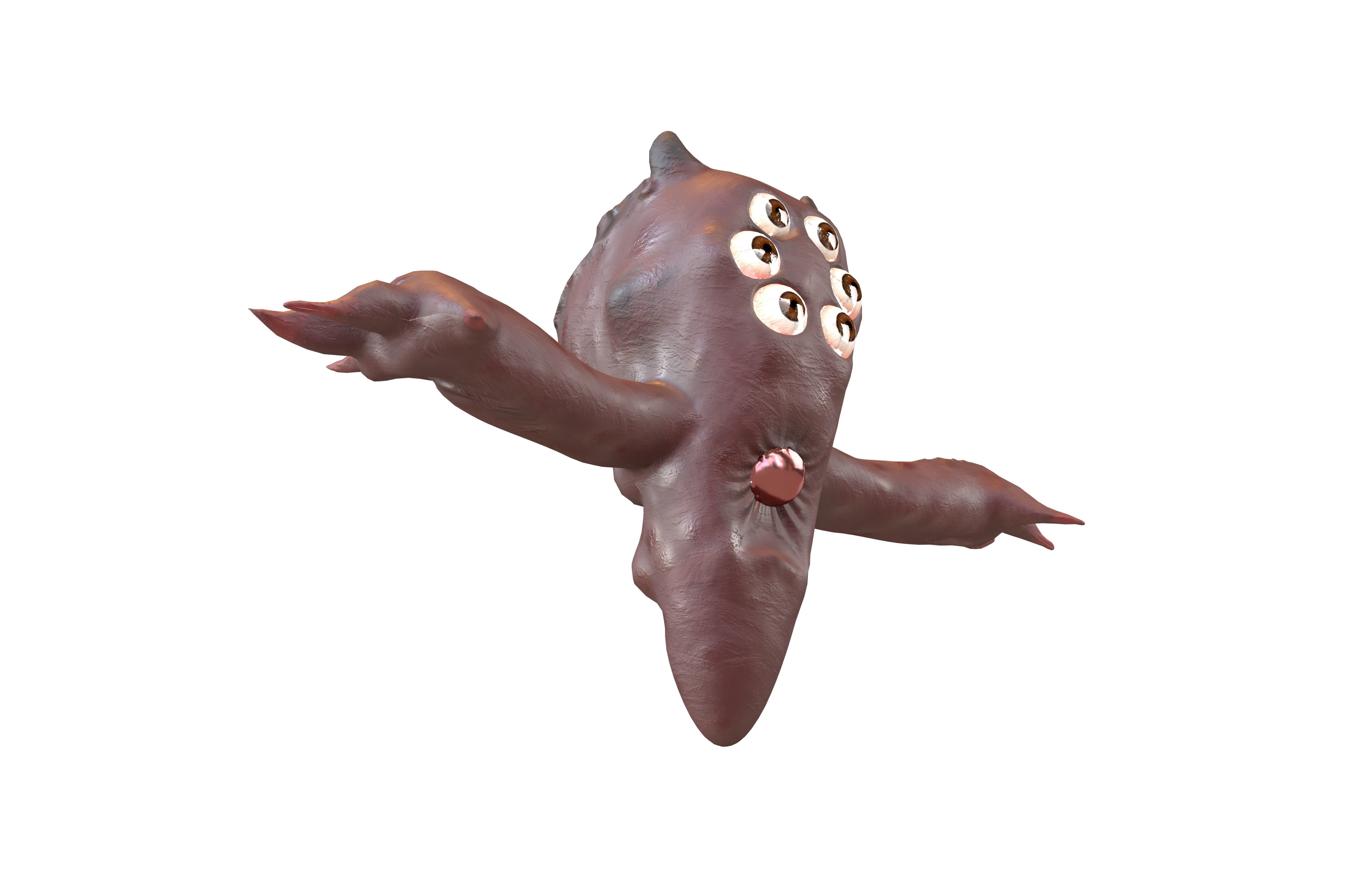 Aliens Character v1 001 Low-poly 3D model_3