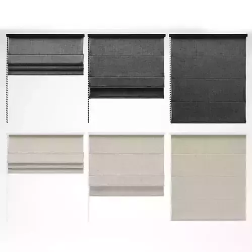 Blinds set of roman 3D model