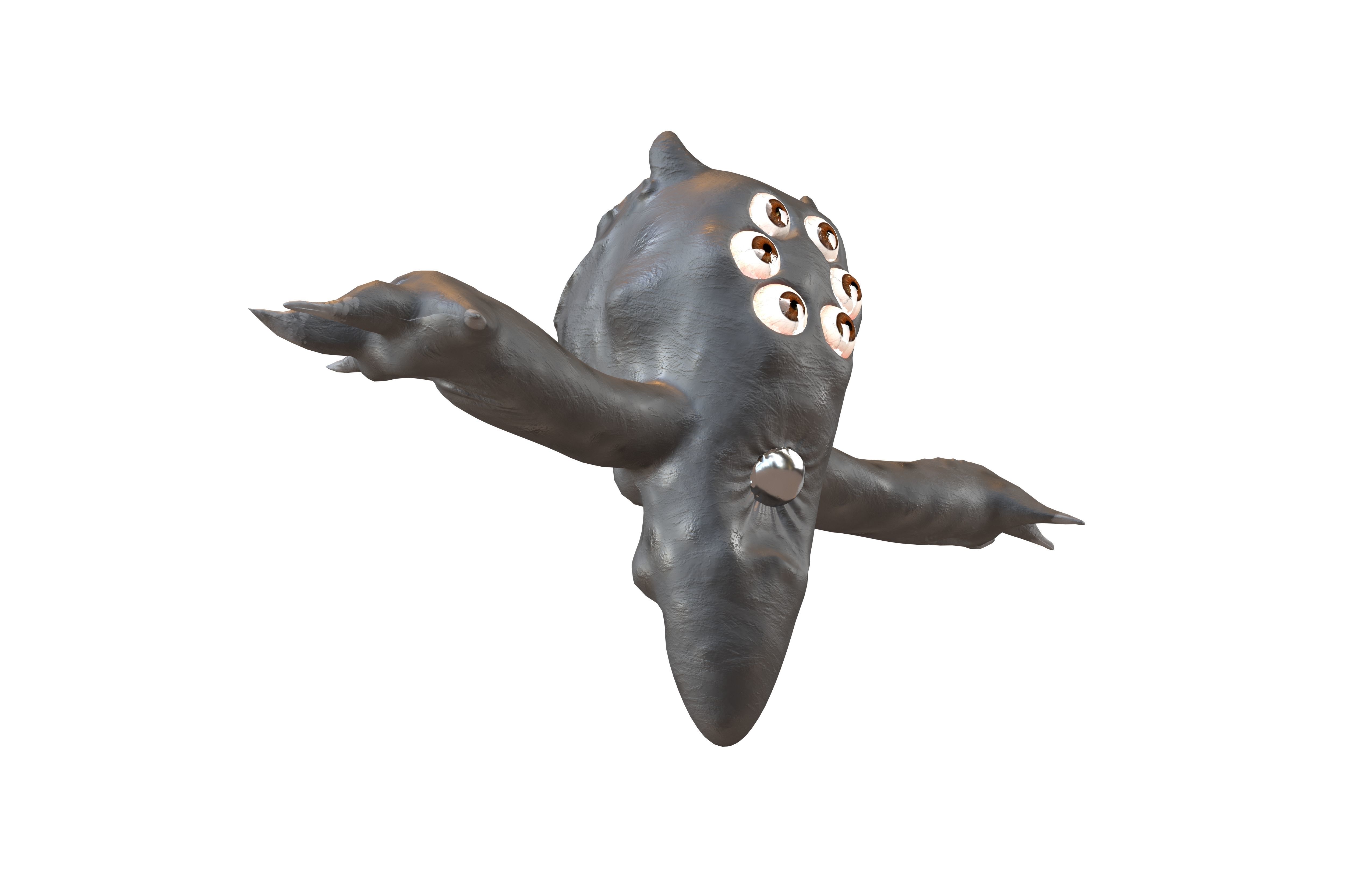 Aliens Character v1 002 Low-poly 3D model_3