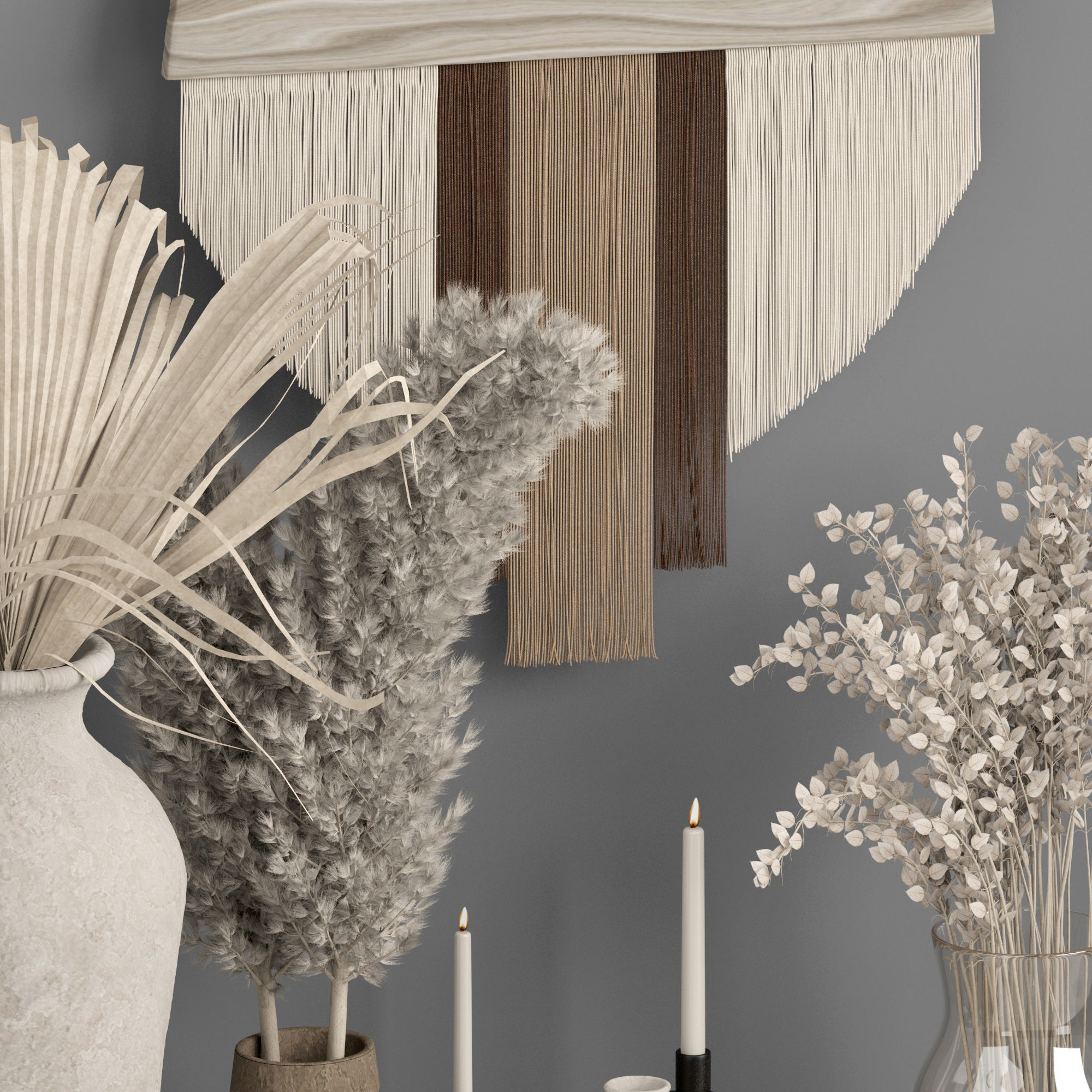  macrame decor set 05 3D model_1