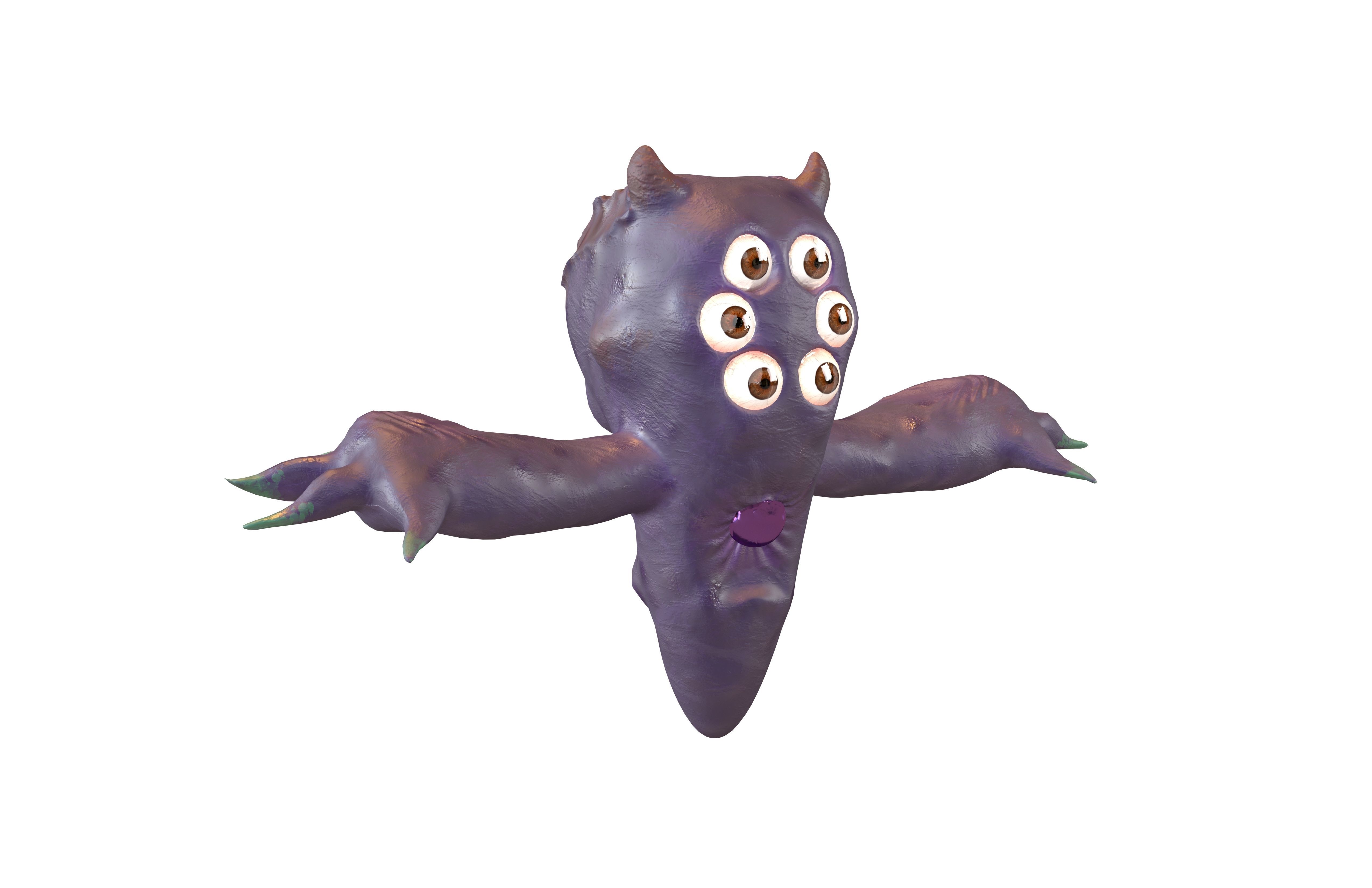 Aliens Character v1 003 Low-poly 3D model_1