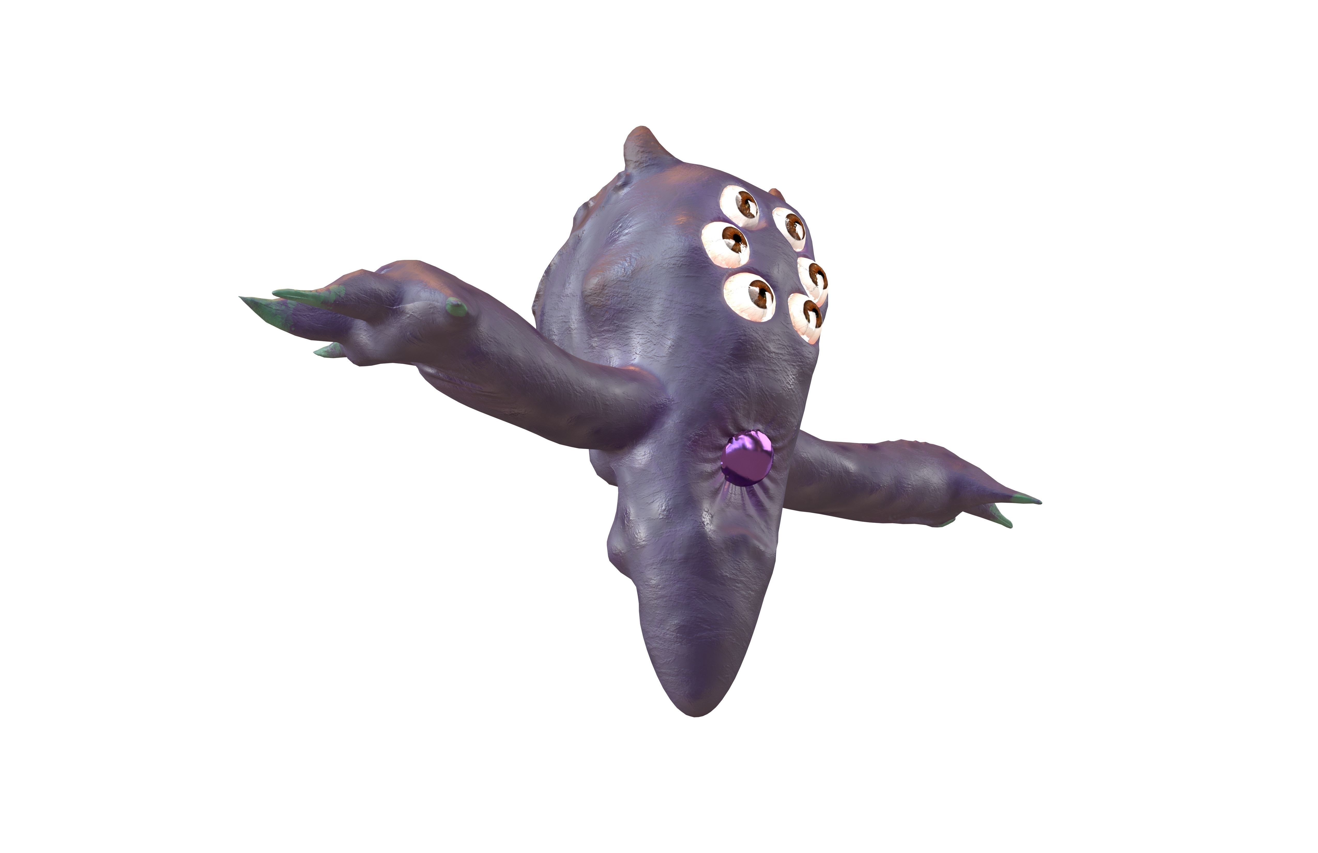 Aliens Character v1 003 Low-poly 3D model_3