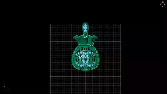 PENDANTS BAG OF MONEY 3D print model