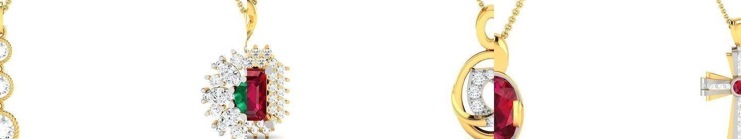 830 Solitaire Women Pendants 3dm STL OBJ FBX Details Collection _260