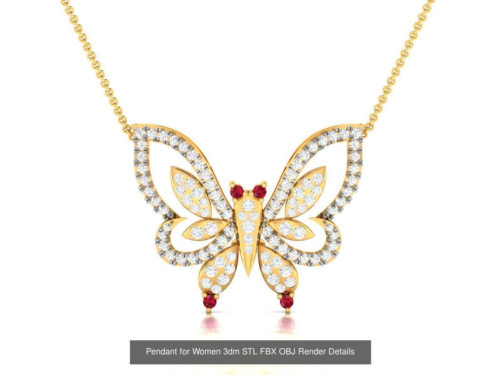 830 Solitaire Women Pendants 3dm STL OBJ FBX Details Collection _226